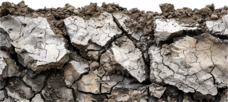 Close-up of Rough Dark Rocks and Soil png