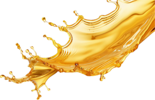 Dynamic Splash of Liquid Gold. png