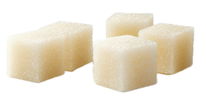 Close-up of White Sugar Cubes. png