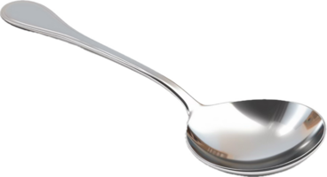 Shiny Stainless Steel Spoon. png