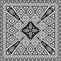 black monochrome square national Indian patterns. National ethnic ornaments, borders, frames. colored decorations of the peoples of South America, Maya, Inca, Aztecs. vector