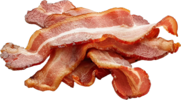 croccante cucinato Bacon strisce. png