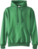 Green Hooded Sweatshirt with Front Pocket png