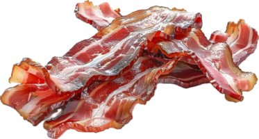 croccante cucinato Bacon strisce. png
