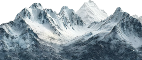 Snow-Covered Mountain Range. png