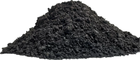 Close-Up of Dark Rich Soil Texture. png