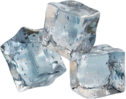 Close-up of Three Ice Cubes. png