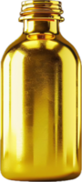 Elegant Golden Bottle with Smooth Finish. png