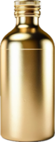 Elegant Golden Bottle with Smooth Finish. png