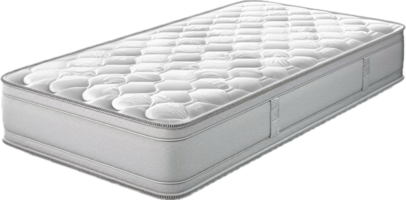 comfortabel wit gewatteerd matras voor bed. png