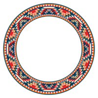 ancien Cadre frontière ornement. ethnique sans couture rond modèle. mandala floral baroque. classique antique fleuri élément. décoratif frontière pour cadre, textile, tissu, tapis, tatouage, céramique. png