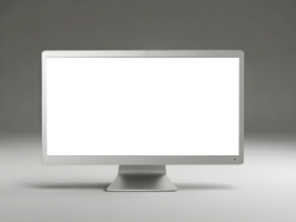 Laptop computer with blank transparent screen and background png