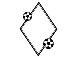 Football Line Art Black and White vector