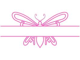 Butterfly Frame Outline Background vector