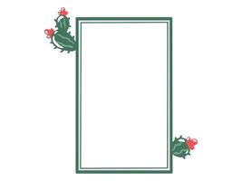 Cactus Frame Outline Background vector