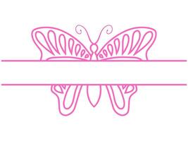 Butterfly Frame Outline Background vector