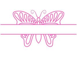 Butterfly Frame Outline Background vector