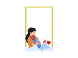Happy Mother Day Frame Background vector