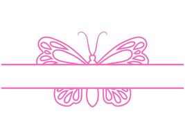 Butterfly Frame Outline Background vector