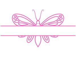 Butterfly Frame Outline Background vector