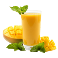 Mango Juice and Slices Detail Stock Imagery Ready for Your Designs png