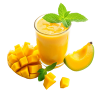 uppfriskande mango juice med skivor för din kreativ projekt png