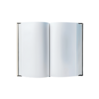 Open Book with Blank Pages Cut Out Stock Photo Collection png