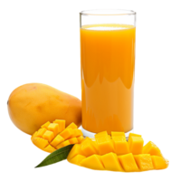 Tropical Delight Mango Juice and Slices Cut Outs png