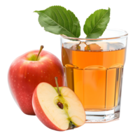 Delicious Apple Juice and Slice Cut Outs Ready to Use Images png