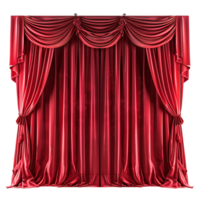 elegante rojo teatro cortina imágenes para tu creativo proyectos png