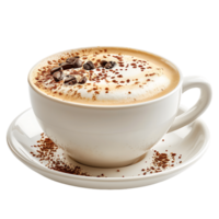 stilvoll isoliert Cappuccino Tasse Schnitt Outs hoch Qualität Bilder png