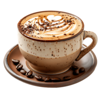 High Resolution Isolated Cappuccino Cup Cut Outs for Any Design Need png