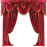 Enhance Your Projects with Isolated Red Theater Curtain Cut Outs png