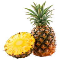 Tropical Delight Isolated Pineapple Cut Outs png