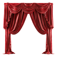 Red Theater Curtain Detail Stock Imagery Ready for Your Designs png
