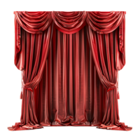 Elegant Red Theater Curtain Cut Outs Ready to Use Images png