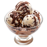 High Resolution Isolated Ice Cream in Glass Bowl Cut Outs for Any Design Need png