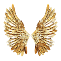dourado anjo asas isolamento diverso estoque opções png