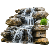 Tranquil Waterfall in the Mountain Images for Your Creative Projects png