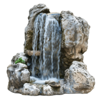 Waterfall in the Mountain on Transparent Background Cut Out Stock Photo Collection png
