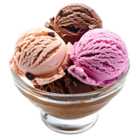 Tempting Ice Cream in Glass Bowl Images for Your Creative Projects png