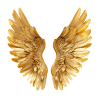 Ethereal Golden Angel Wings Cut Out Stock Photo Collection png