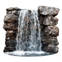 stilvoll isoliert Wasserfall im das Berg Schnitt Outs hoch Qualität Bilder png