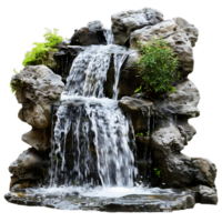 Waterfall in the Mountain Detail Stock Imagery Ready for Your Designs png