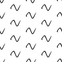 Seamless pattern with sketch squiggle vector
