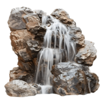 Unlock Creativity with Isolated Waterfall in the Mountain Cut Outs png