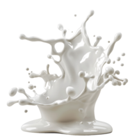 Flying Milk Drops Isolated png