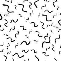 Seamless pattern with sketch squiggle vector
