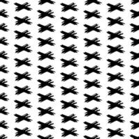 Seamless pattern with hand drawn cross symbols vector