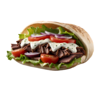 shawarma sur transparent Contexte png